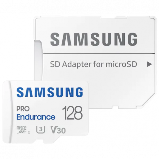 Карта памяти 128Gb MicroSD Samsung PRO Endurance + SD адаптер (MB-MJ128KA/EU)