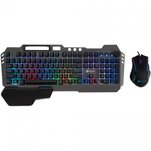 Клавиатура + мышь Oklick 700GMK Black