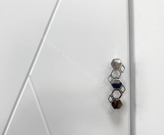 Шкаф 2-ств. с полками "Сандра" 700 Белый лофт