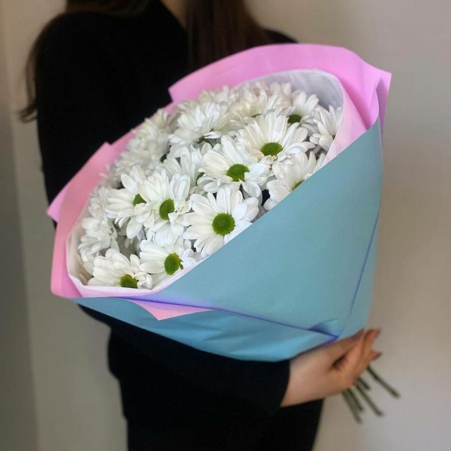 Букет кустовой ромашковой хризантемы 