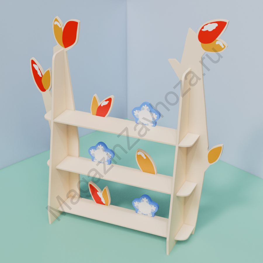 Стеллаж модель 15 (Весна) фанера