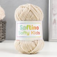 Пряжа 100% акрил "Softy Kids" 90м ±5м 50 гр цвет 05 бежевый 5443670