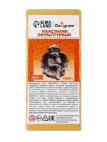 Пластилин скульптурный 1000г Calligrata мягкий, телесный