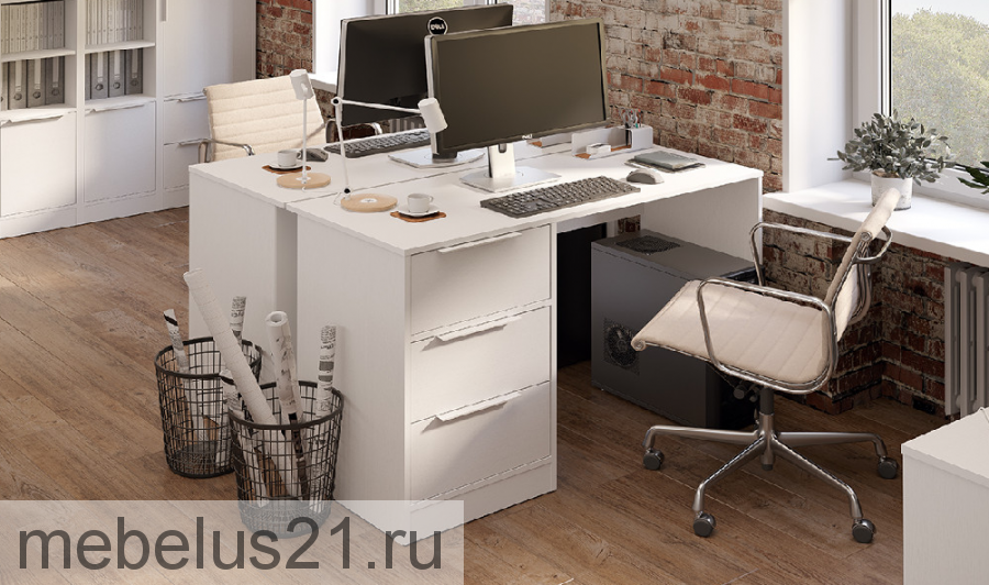 Стол письменный Марли Белый