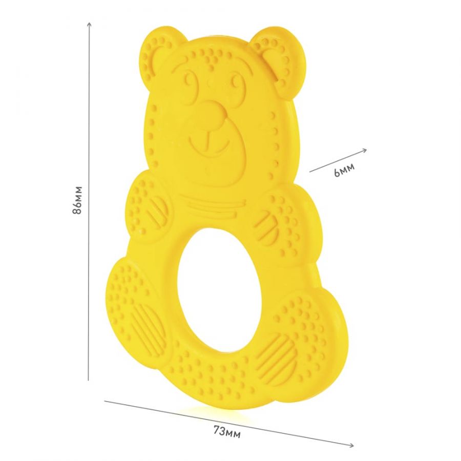 Массажёр для дёсен  (прорезыватель) «Мишутка»  КНОПА