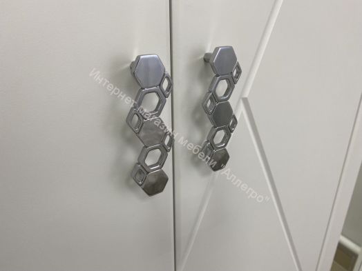 Шкаф 3-ств. с 2 ящиками 1200 "Сандра" Белый лофт