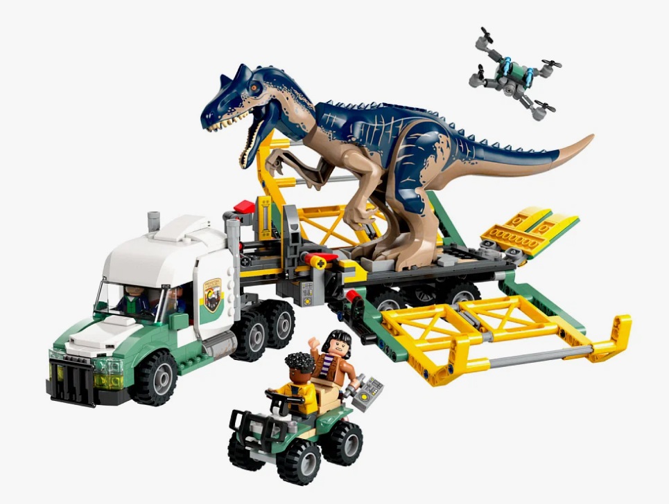 Конструктор LEGO Jurassic World 76966 Конструктор Миссии динозавров: Транспортный грузовик Аллозавра