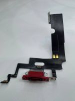 Apple iPhone XR нижний шлейф с разъёмом зарядки оригинал с разбора (снятый) красный