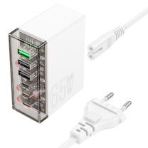 Сетевое зарядное устройство Hoco N36, 65W, 3хUSB-C+3хUSB