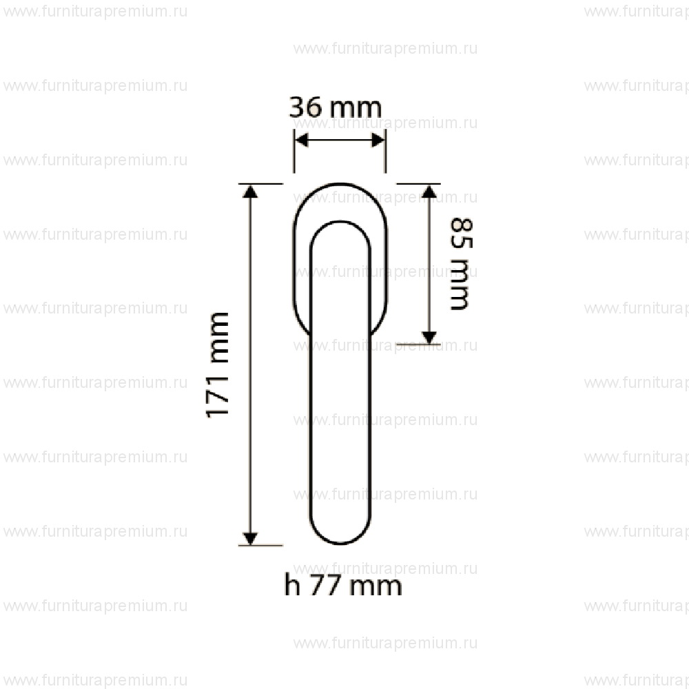 Оконная ручка Linea Cali Arcadia 1640 DK