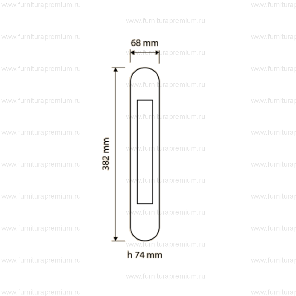 Ручка-скоба на планке Linea Cali Arcadia 1641 SL