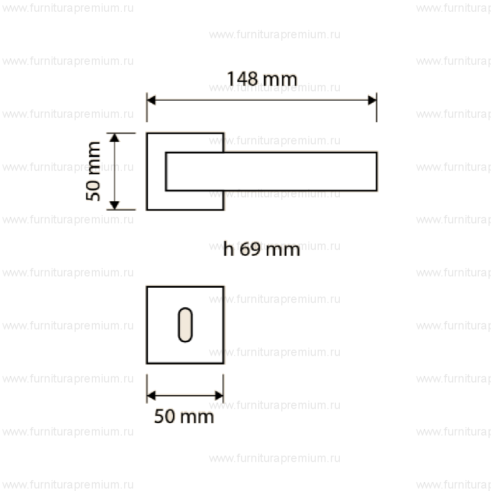 Ручка Linea Cali  Axis Zincral 419 RB 088
