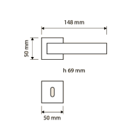 Ручка Linea Cali  Axis Zincral 419 RB 088 схема