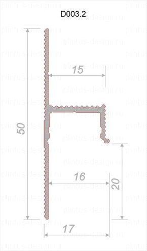 Decaro D003.2 универсальный теневой профиль