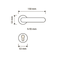 Ручка Linea Cali  Brilliant Crystal 1526 RB 113 схема