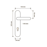 Ручка на планке Linea Brilliant Crystal 1526 PL схема