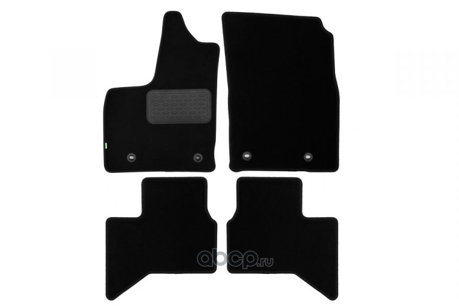 Коврики в салон Klever Standard TOYOTA Land Cruiser 300, 2021-, кросс., 4 шт. (текстиль) KVR0204810601210KH Klever