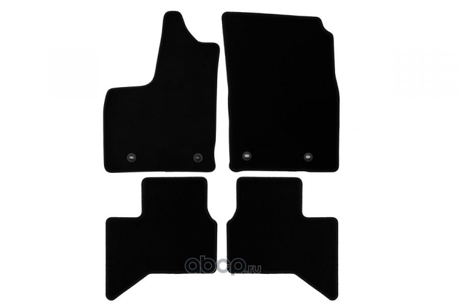 Коврики в салон Klever Econom TOYOTA Land Cruiser 300, 2021-, кросс., 4 шт. (текстиль) KVR0104810601200K Klever