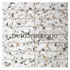 Terrazzo Color. Плитка Мозаика керамогранит, палки , чип 33*145, размер 280*295*6 мм
