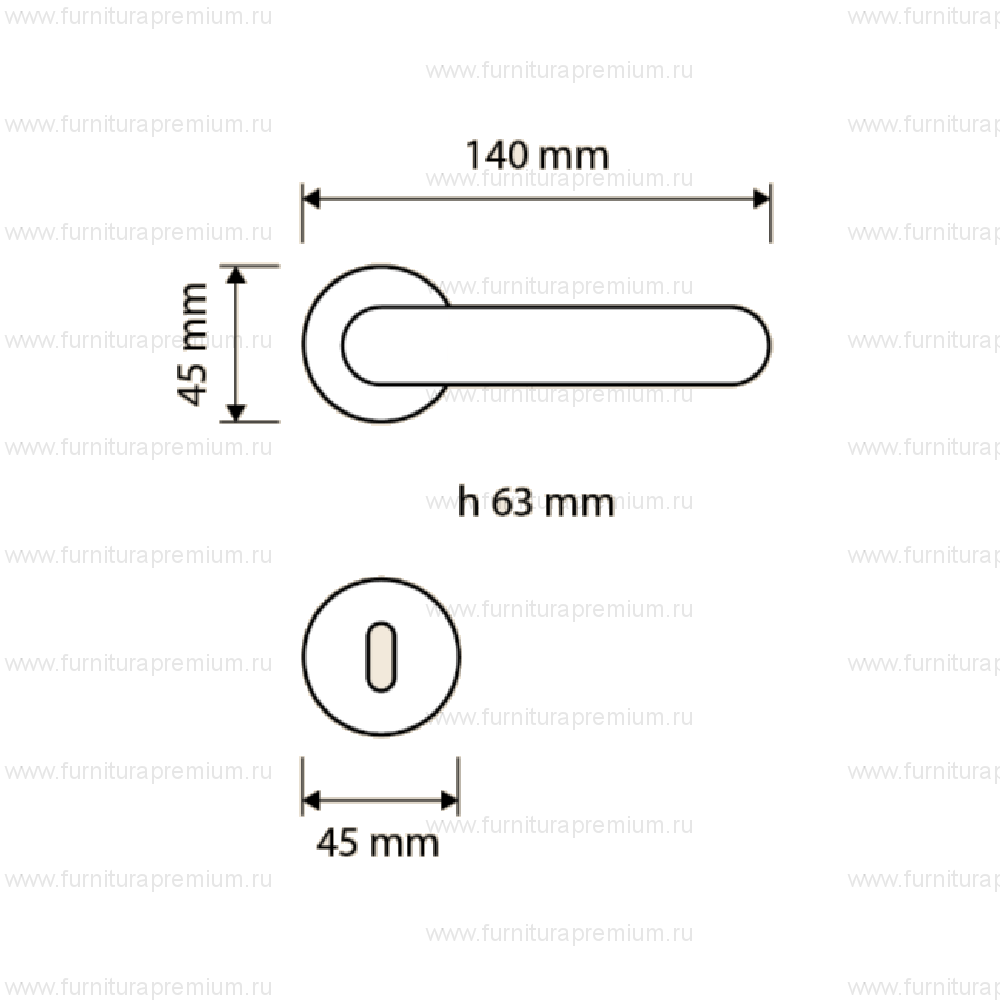 Ручка Linea Cali  Brixia Zincral 479 RB 101