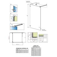 Душевая перегородка Walk-in Radaway Euphoria VI 140х80 см схема 2