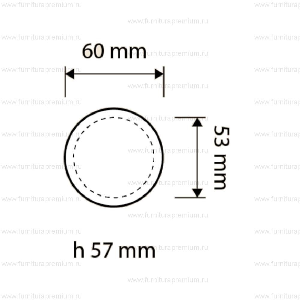 Ручка-кноб Linea Cali Chic 1670