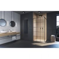 Душевой уголок типа Walk-in Radaway Modo New Black II Factory из стекла 8 мм 75 х 200 см схема 3