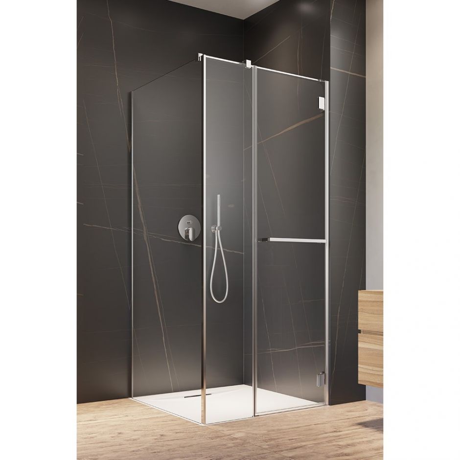 Изображение Душевое ограждение Radaway Carena KDJ с полотенцедержателем 100х80 см