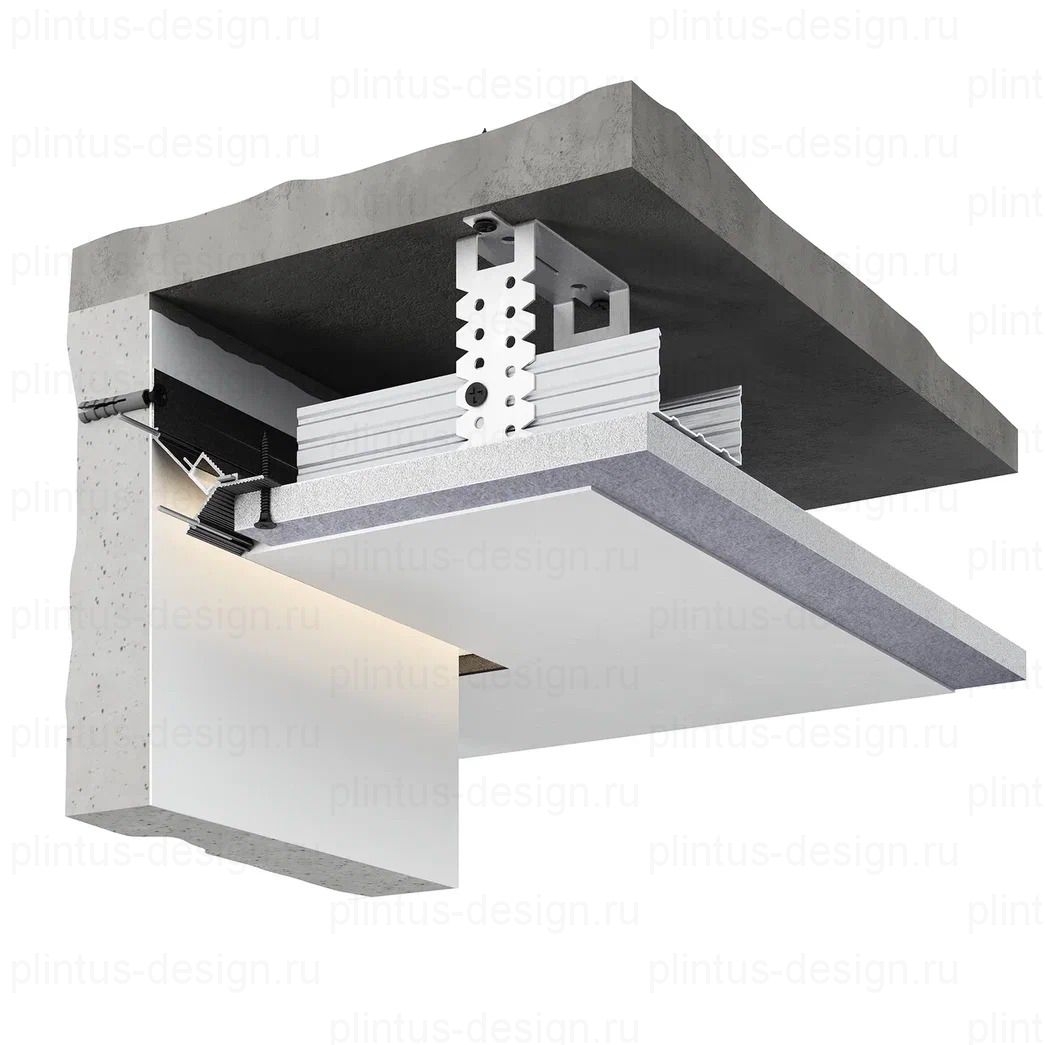 Decaro D005A потолочный профиль Чёрный