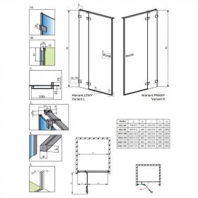 Минималистичная дверь для душевой Radaway Euphoria DWJ в нишу 120 см ФОТО