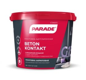 Грунтовка Адгезионная Parade G150 Beton Kontakt 10л Акриловая, Розовая / Парад Бетон Контакт G150.