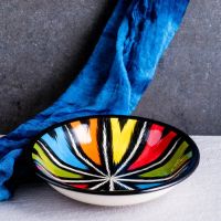Тарелка Риштанская Керамика «Атлас», d=20 см, керамика, разноцветная