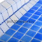 Atlantis Blue Art. Плитка мозаика стеклянная, чип 24х24, размер 315*315*4 мм (Bonaparte)