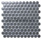 Плитка декоративная керамическая Round blue gray/Раунд серо-голубой 6*28*28 312*330