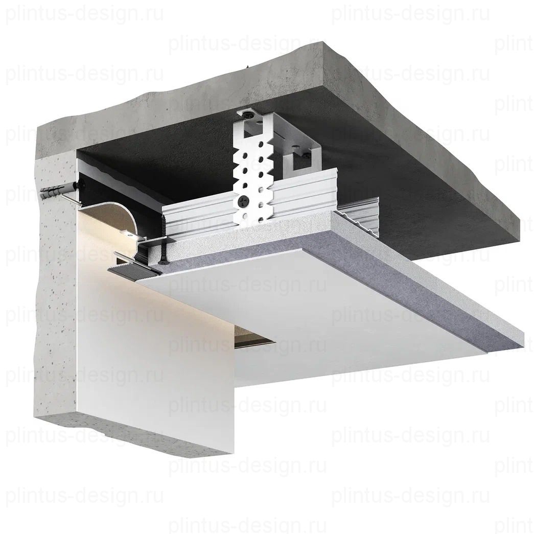 Decaro D006A потолочный профиль Чёрный