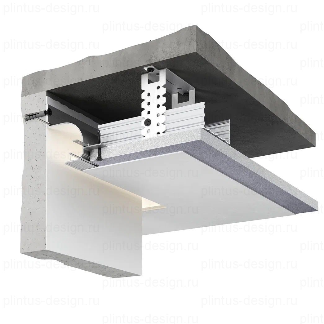 Decaro D006A потолочный профиль Чёрный