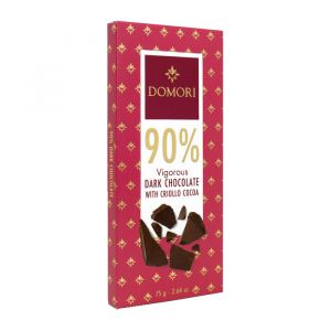 Шоколад Горький Domori Dark Chocolate 90% какао - 75 г (Италия)