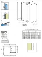 Душевая перегородка Walk-in Radaway Euphoria III 140х80 см схема 2