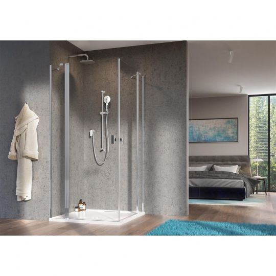 Утолщенное душевое ограждение Radaway Nes 8 KDD II распашное 90х90 см схема 9