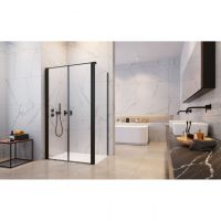 Закрытое стеклянное душевое ограждение Radaway Nes 8 DWD+S с двойной дверью 80х70  см схема 6