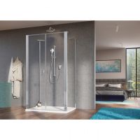 Пристенное закрытое душевое ограждение Radaway Nes 8 DWD+2S двухдверное 80х70  см схема 9