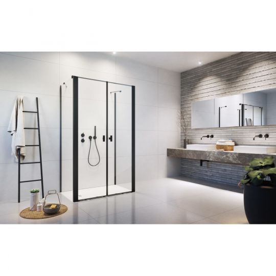 Пристенное закрытое душевое ограждение Radaway Nes 8 DWD+2S двухдверное 80х75  см схема 12