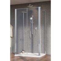 Пристенное закрытое душевое ограждение Radaway Nes 8 DWD+2S двухдверное 110х75 см схема 1