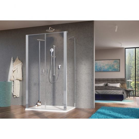 Пристенное закрытое душевое ограждение Radaway Nes 8 DWD+2S двухдверное 110х75 см схема 9