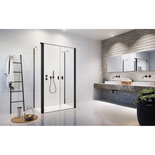 Пристенное закрытое душевое ограждение Radaway Nes 8 DWD+2S двухдверное 110х75 см схема 11