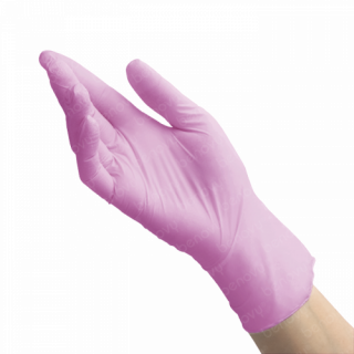 BENOVY Nitrile MultiColor розовые перчатки нитриловые