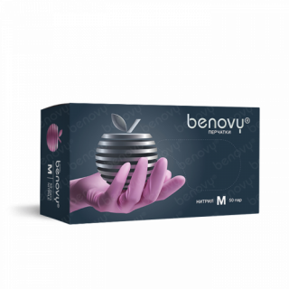 BENOVY Nitrile MultiColor розовые