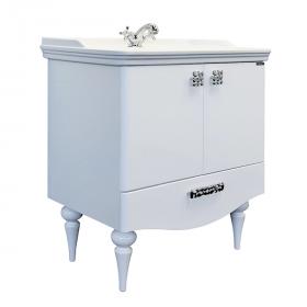 Comforty. Тумба-умывальник "Монако-80-1" белый глянец с раковиной Comforty 3380 00004136578CF