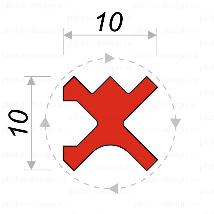 Decaro D00X разделительный профиль Титан