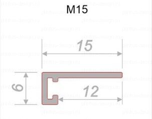 Decaro M15A микроплинтус Титан браш